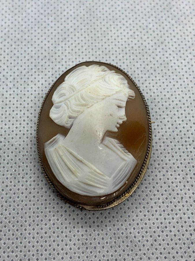 Antique Italian Carved Shell Cameo