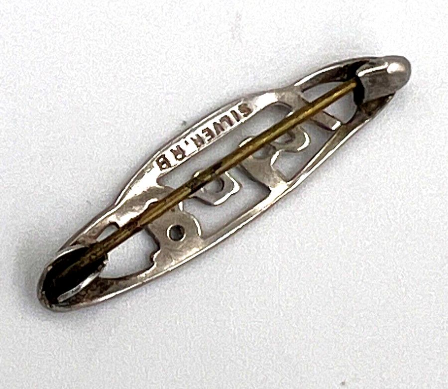 Antique Antique Bar Brooch Silver 'BABY' Brooch Pin