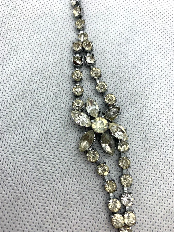 Antique Vintage Art Deco Diamante Bracelet 1920s 1930s