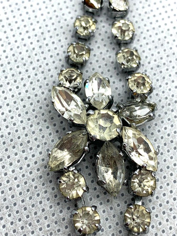 Antique Vintage Art Deco Diamante Bracelet 1920s 1930s