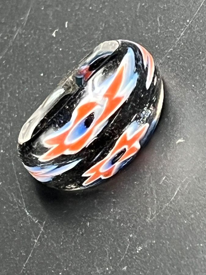 Antique Vintage Venetian Glass Ring Italian Murano Size S