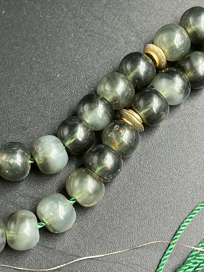 Antique Antique Vintage Prayer Beads Chinese ? Islamic ? Bakelite Jade Beads