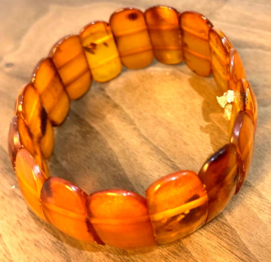 Antique Antique Vintage Art Deco Natural Baltic Amber Bracelet Fully Tested