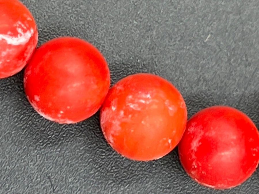 Antique Vintage Coral Bracelet Coral Beads Stretch