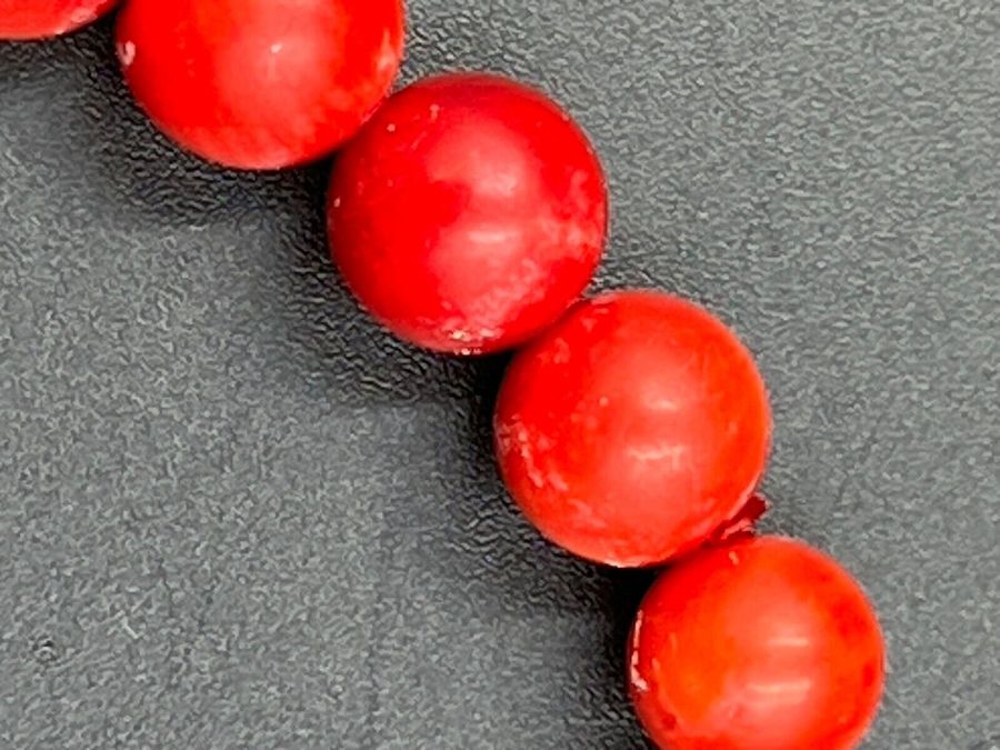 Antique Vintage Coral Bracelet Coral Beads Stretch