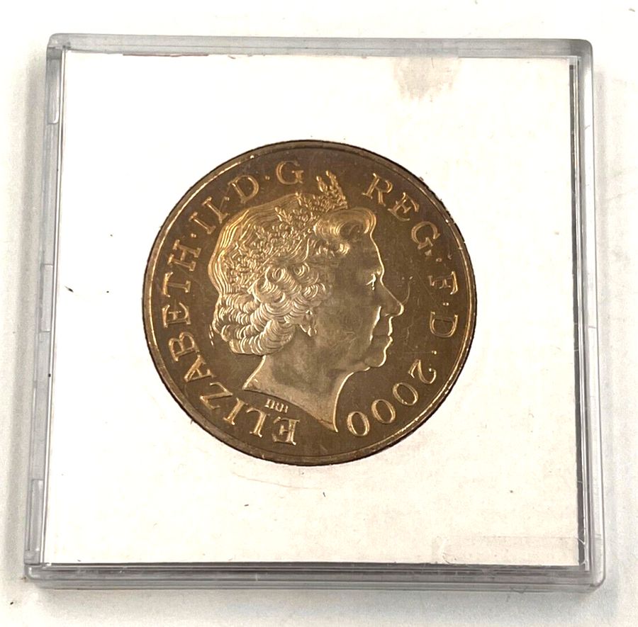 Antique Queen Mother £5 FIVE POUNDS Commemorative Coin 2000