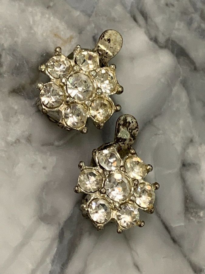 Antique Earrings Flower Shaped