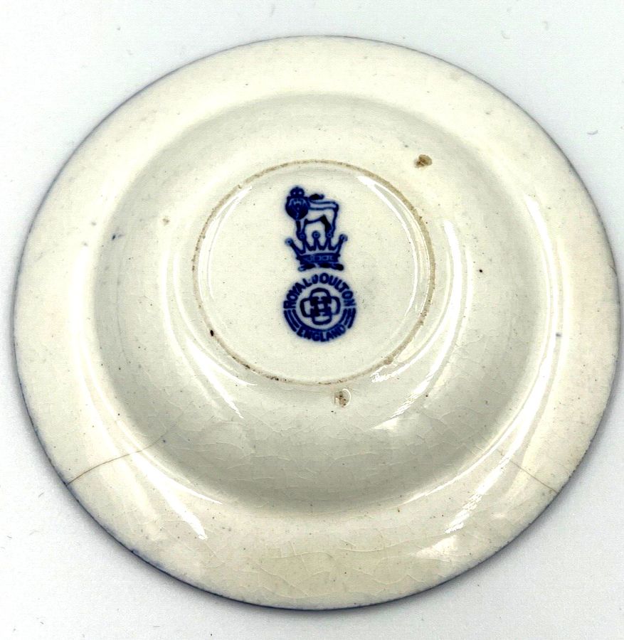 Antique Antique Novelty Rare Royal Doulton Miniature Plate 9.8cm Diameter Circa 1910