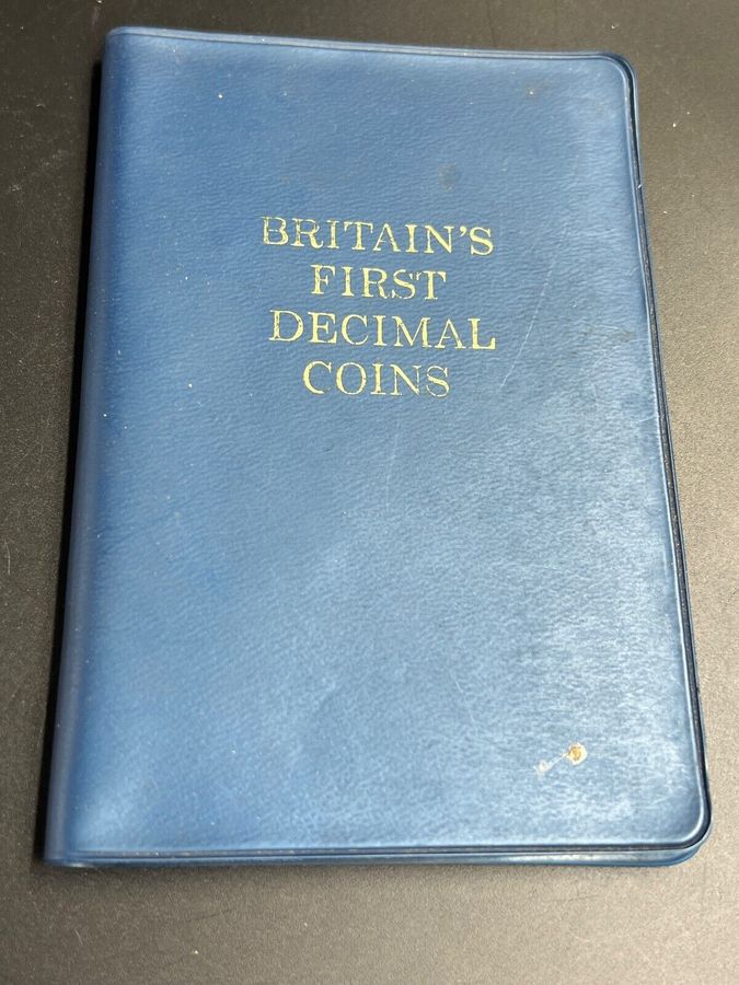 Antique Britains 1st Decimal Coins Released on Decimal Day Monday Feb 15th 1971 Wallet