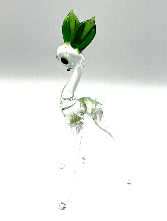 Antique Antique Glass Lampwork Figurine Bambi Fritz Lampi Bimini Circa Early 1920s