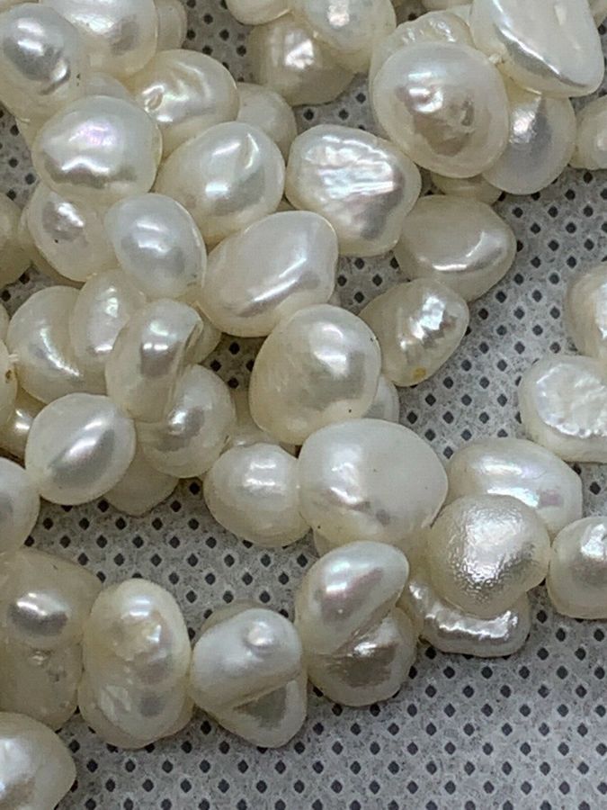 Antique Natural Baroque Pearl Necklace