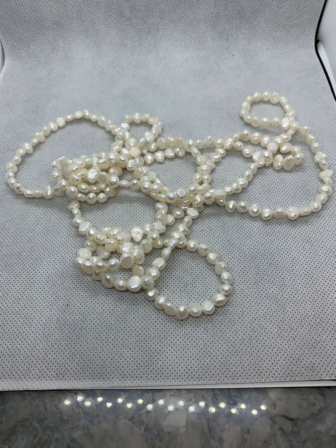 Antique Natural Baroque Pearl Necklace