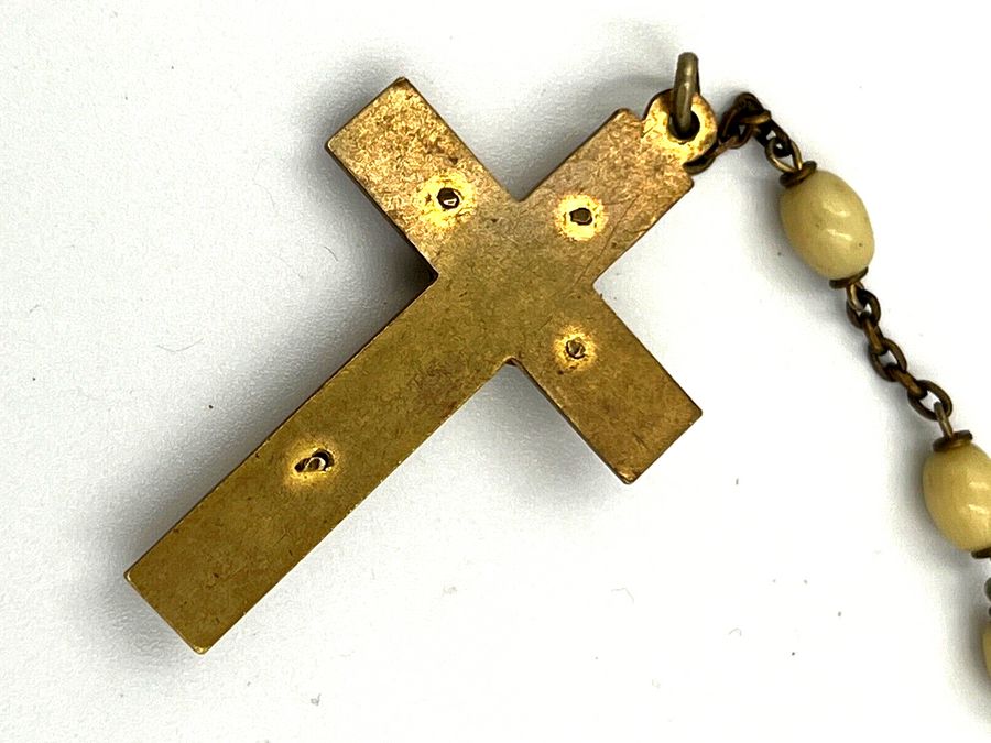 Antique Vintage Religious    Beads Catholic Christian Crucifix