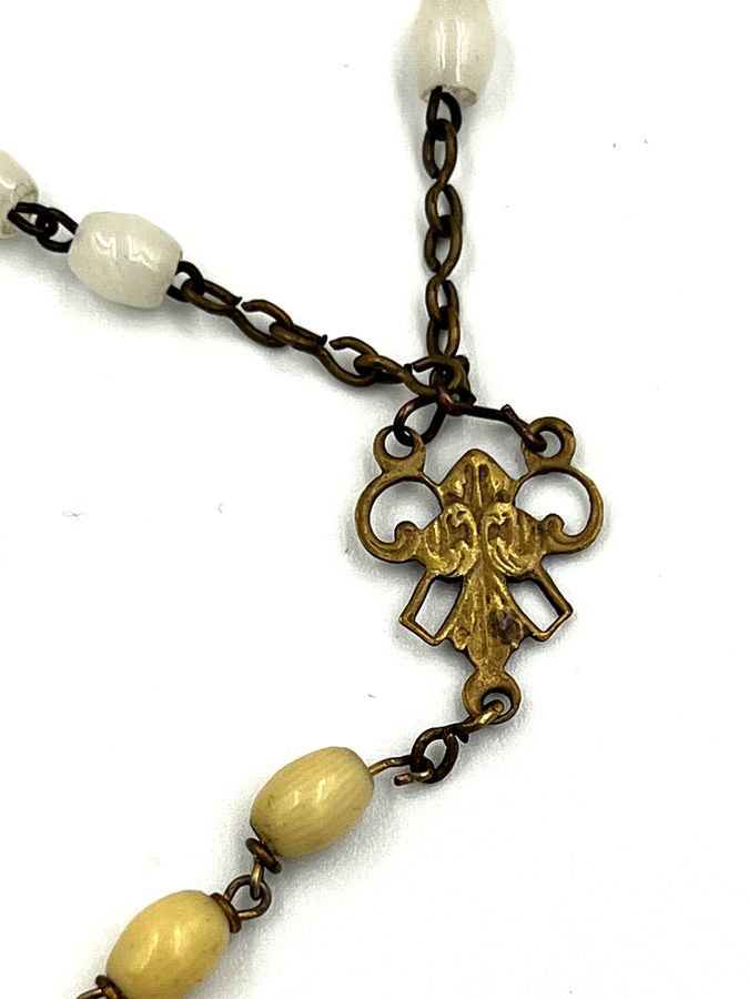 Antique Vintage Religious    Beads Catholic Christian Crucifix