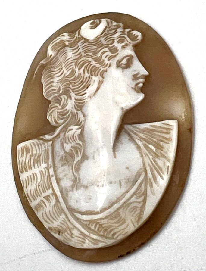 Antique Antique Victorian Unusual Large Shell Cameo Italian Circa 1880