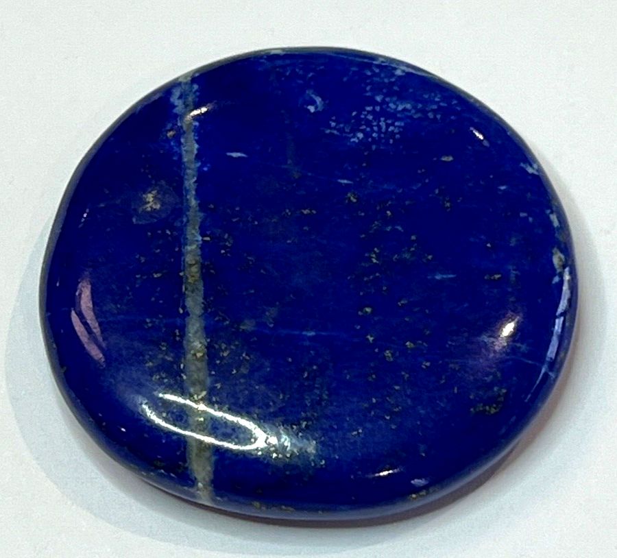 Antique Gemstone Mineral Lapis Lazuli Polished 4.2cm Diameter 27grams