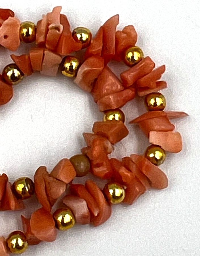 Antique Antique  Angel Skin Coral Choker Necklace