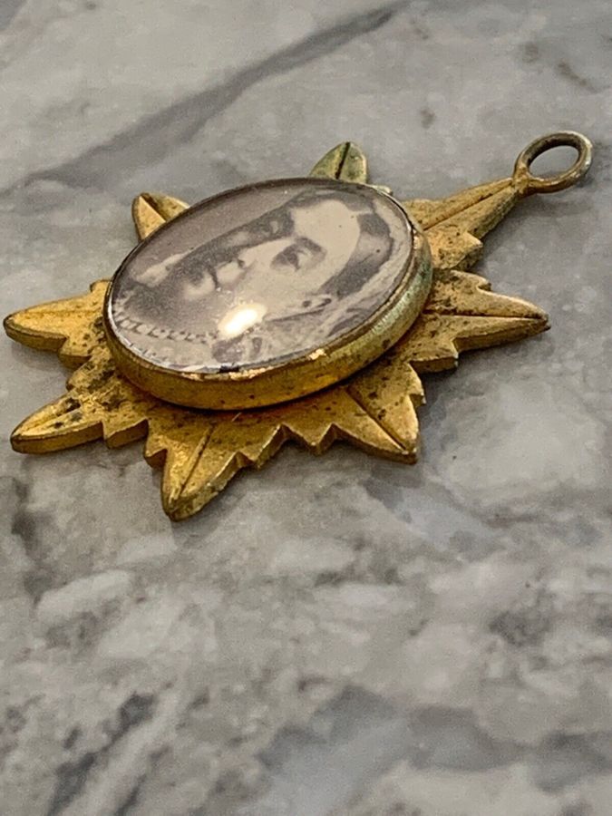 Antique Antique Victorian 1887 Jubilee Pendant Medal Gilt