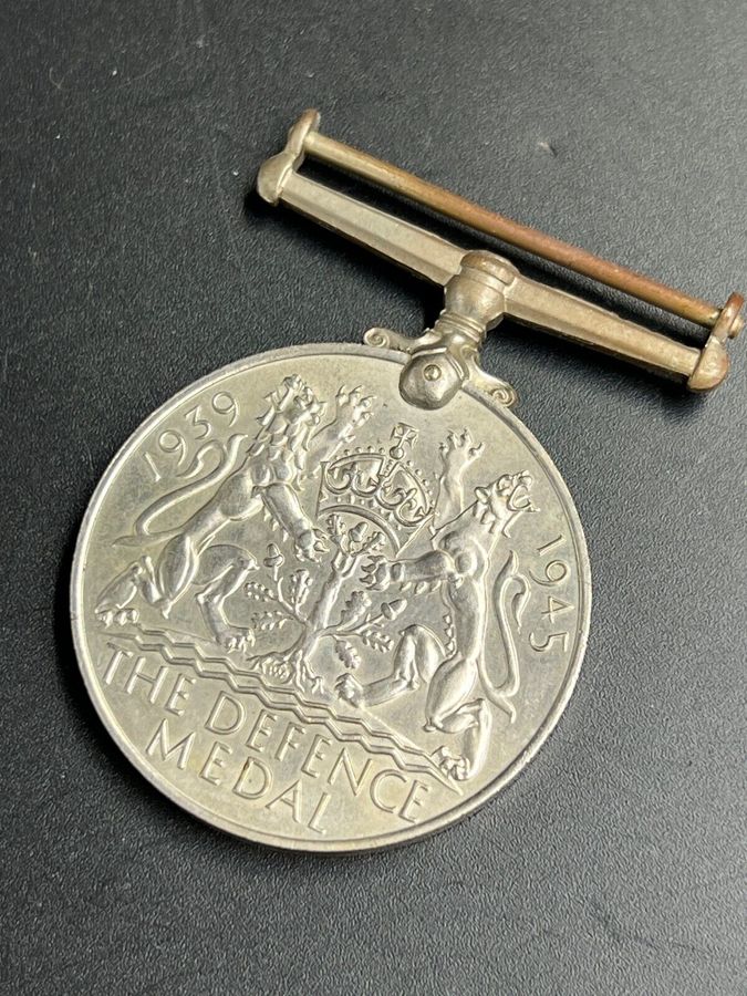 Antique Defence Medal 1939-1945 GEORGIVS VI WW2 War Military Medal Original