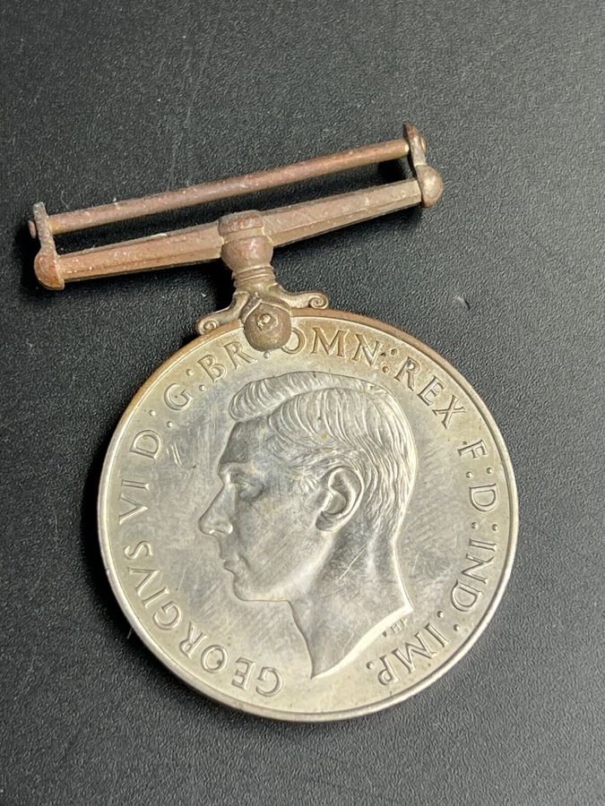 Antique Defence Medal 1939-1945 GEORGIVS VI WW2 War Military Medal Original