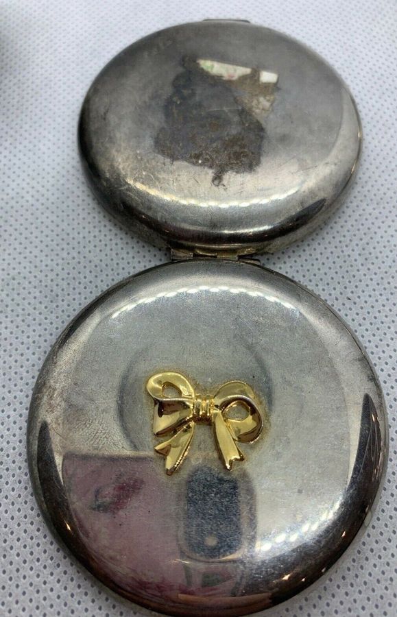 Antique Three Vintage Art Deco Compact mirrors