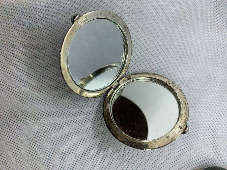 Antique Three Vintage Art Deco Compact mirrors