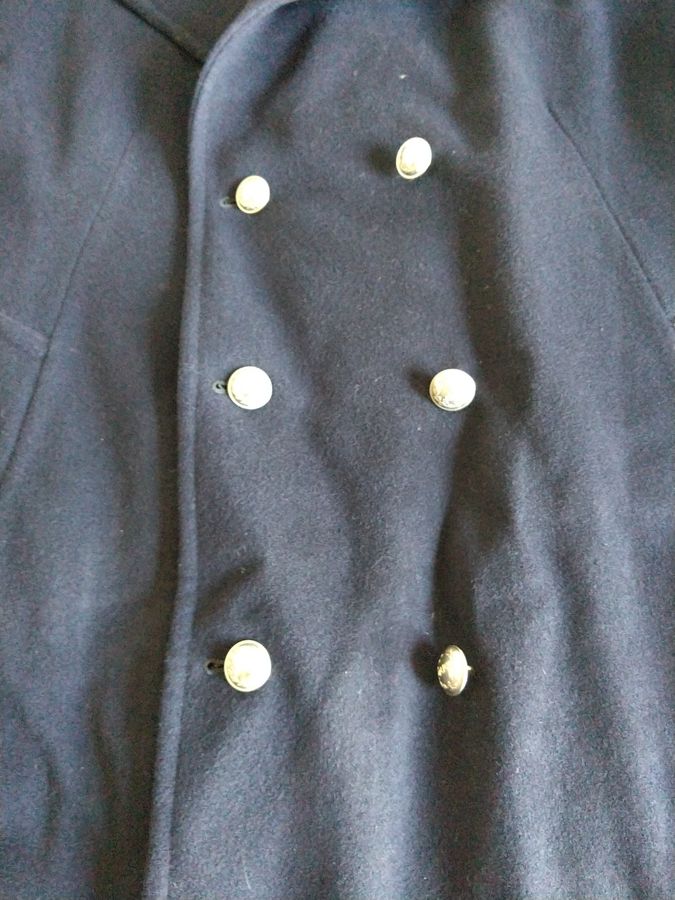 Antique French Police Coat in pure virgin wool, 60s