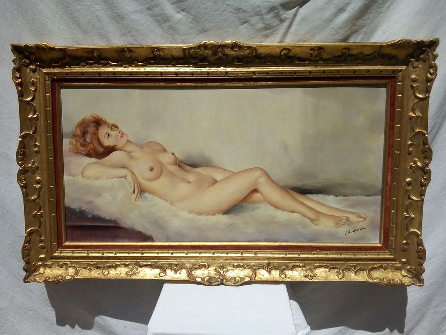 Large oil painting by Jules Gustave LEMPEREUR (1902-1985), CIRCA 1960