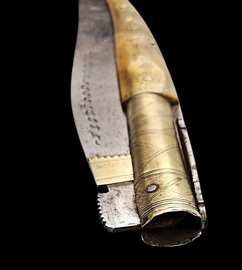 Antique A giant 106.5 cm antique 19thc Spanish folding knife - Navaja Seville Jerez Spain Knives - dagger