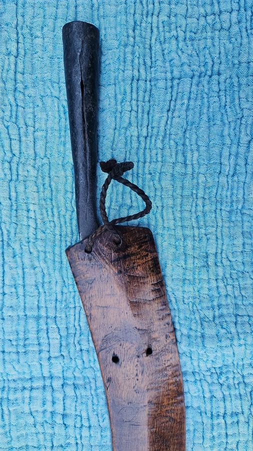 Antique Very rare antique ethnographic 19thc Taiwanese aboriginal Atayal lalaw head hunter knife - short sword Asian machete, Paiwan