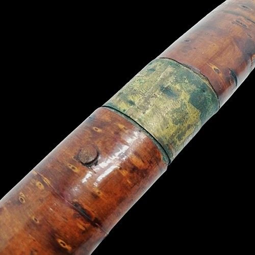 Antique Antique Japanese Meiji shikomizue sword wakizashi 16thc blade in Meiji period 19thc Kabazaiku Cherry bark mounts, Asian knife