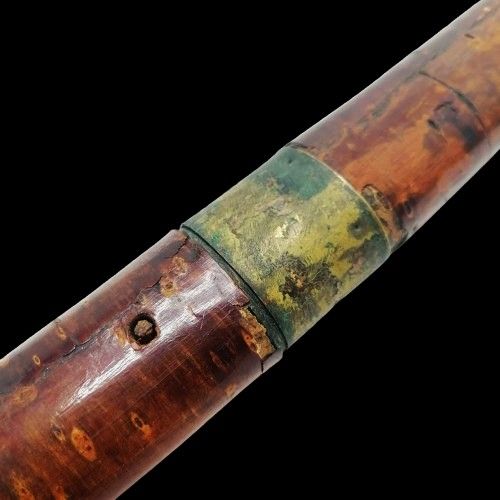 Antique Antique Japanese Meiji shikomizue sword wakizashi 16thc blade in Meiji period 19thc Kabazaiku Cherry bark mounts, Asian knife