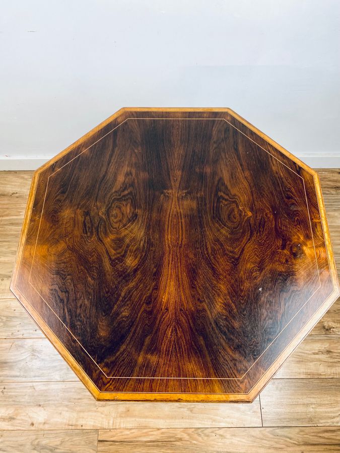 Antique Aesthetic Movement Inlaid Rosewood Occasional Table.