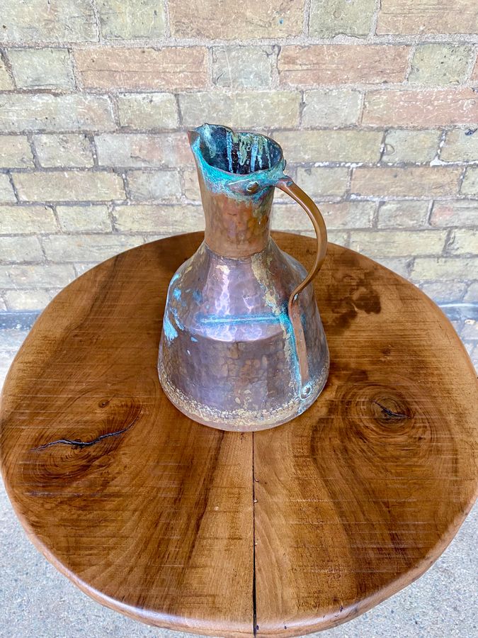 Antique Antique Arts And Crafts Copper Milk Jug