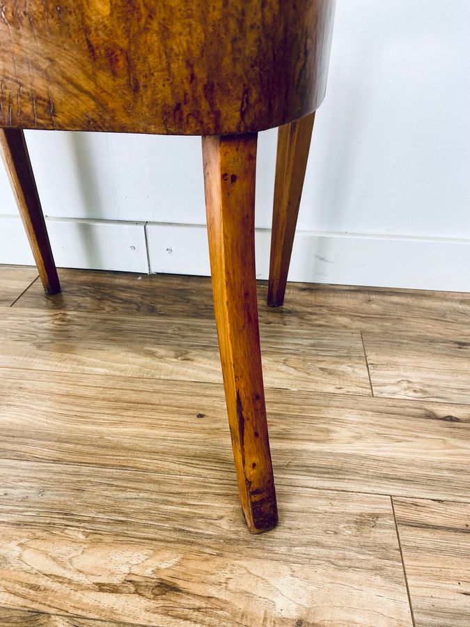 Antique Art Deco Walnut Tub Chair