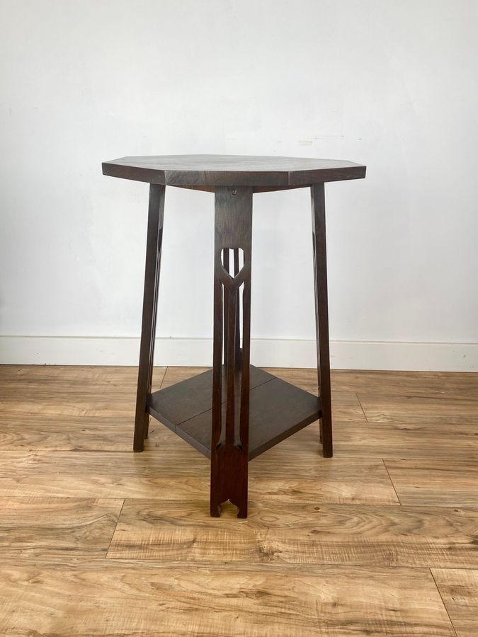 Octagonal Oak Occasional Table Possibly by Liberty & Co c.1900