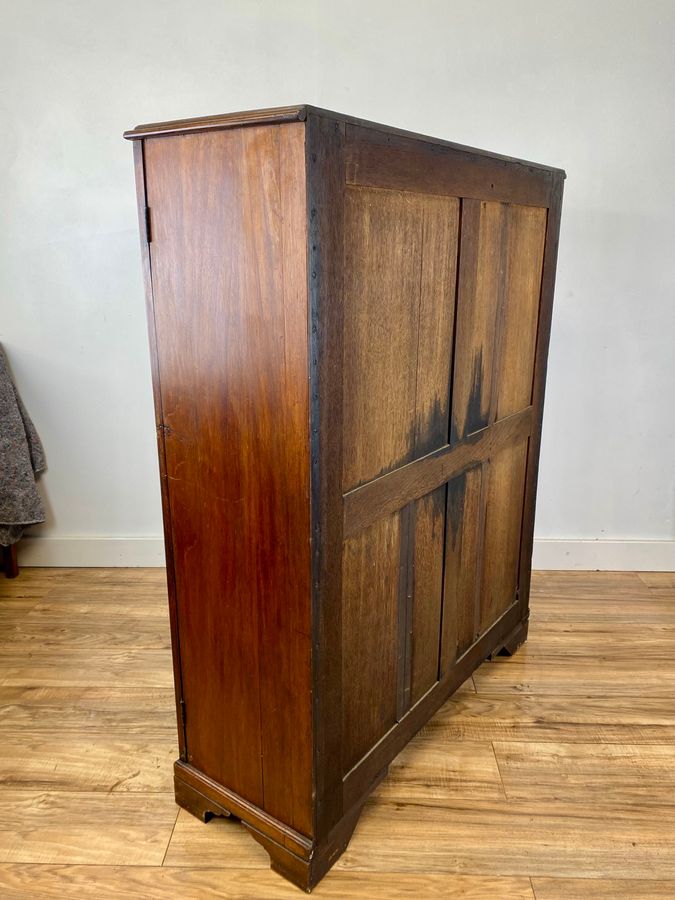 Antique Edwardian Mahogany Astragal Glazed Dwarf Bookcase