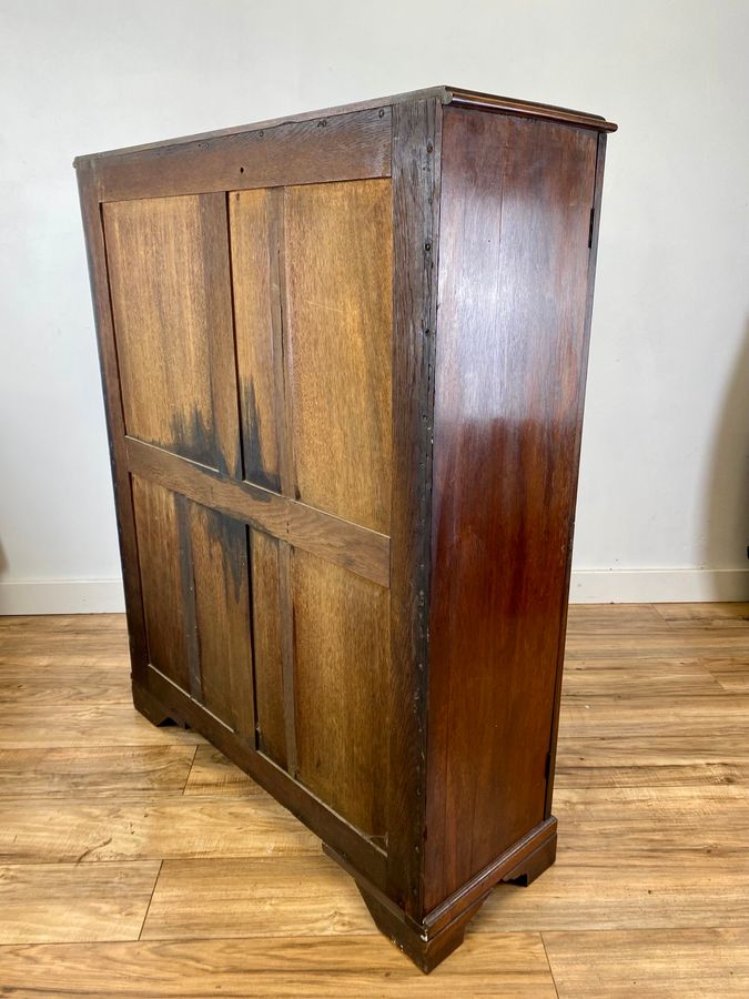 Antique Edwardian Mahogany Astragal Glazed Dwarf Bookcase