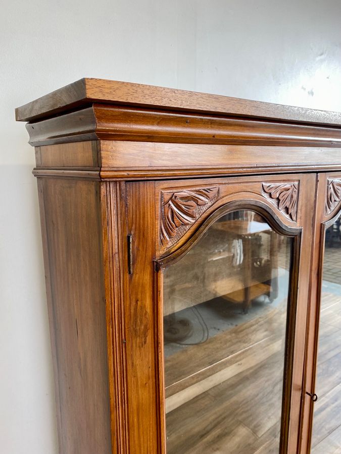 Antique Antique mahogany glazed bookcase Early 20th Century