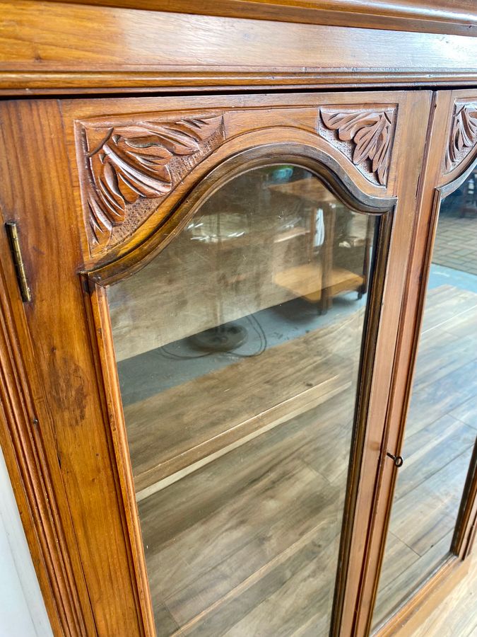 Antique Antique mahogany glazed bookcase Early 20th Century