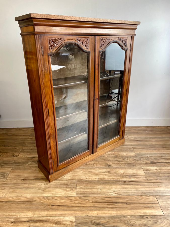 Antique Antique mahogany glazed bookcase Early 20th Century