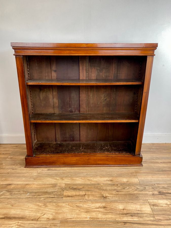 Antique Antique Victorian Mahogany Open Bookcase