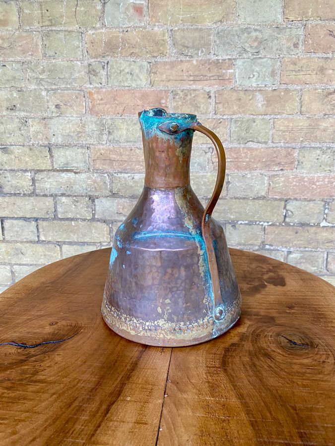 Antique Arts And Crafts Copper Milk Jug