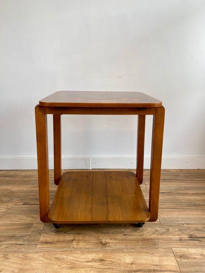 Antique Walnut Art Deco Style Table