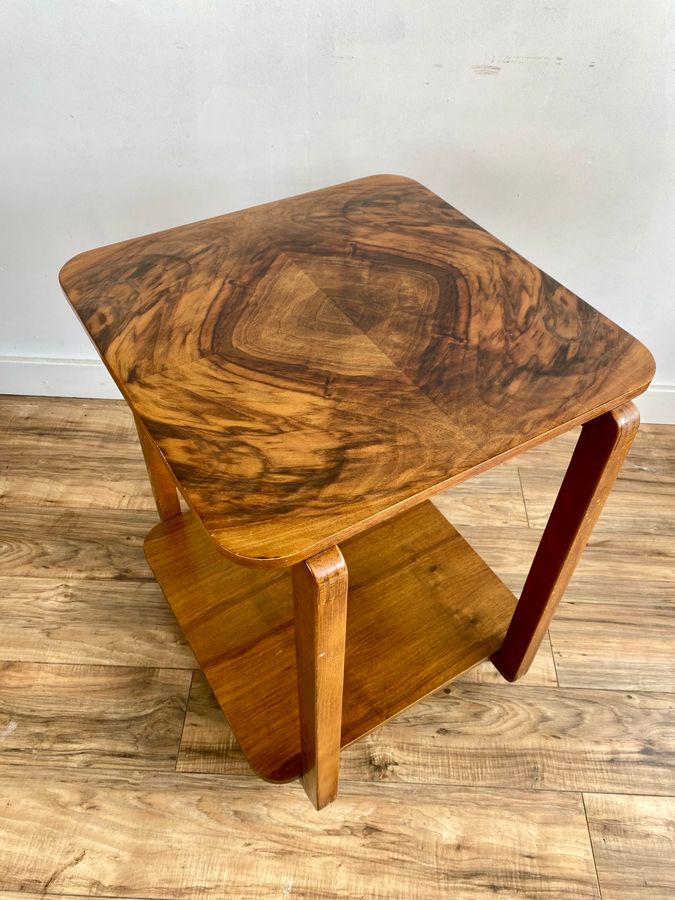 Antique Walnut Art Deco Style Table