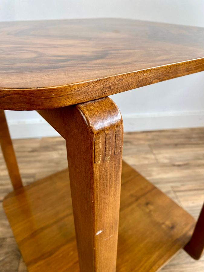 Antique Walnut Art Deco Style Table