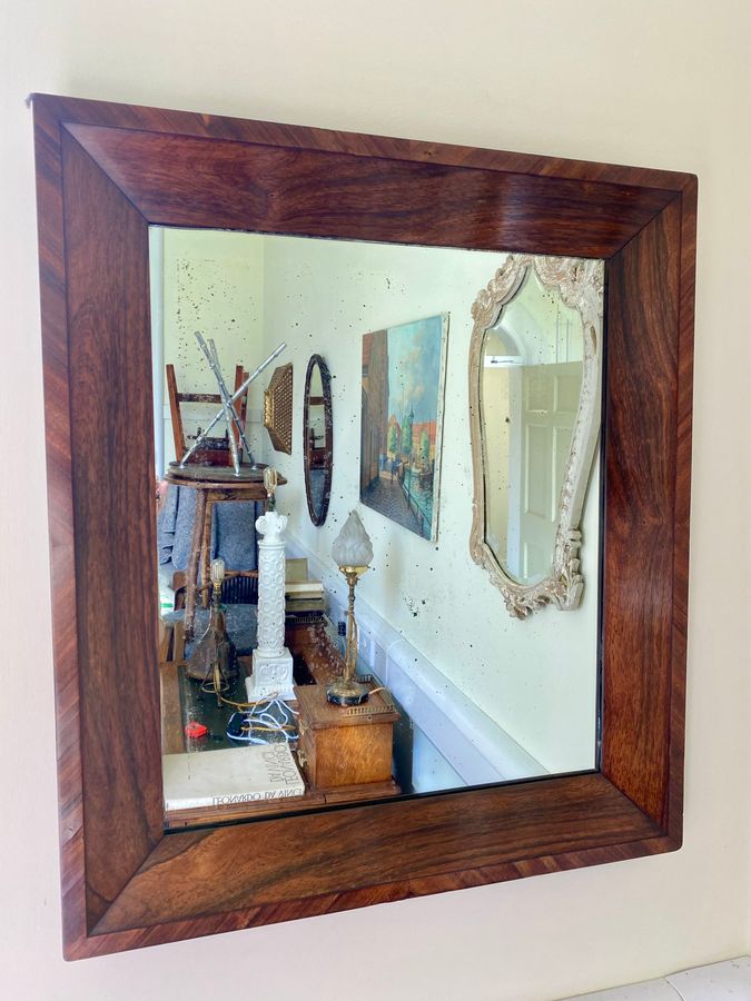 Regency Rosewood Hanging Wall Mirror Large