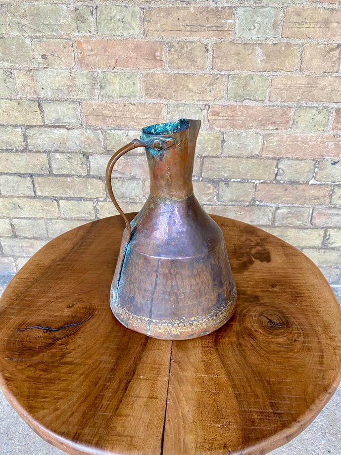 Antique Antique Arts And Crafts Copper Milk Jug