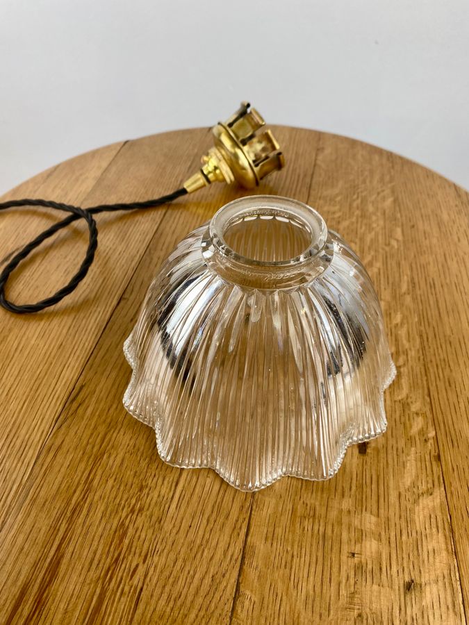 Antique Holophane pendant light