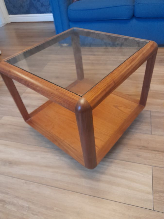 Antique Mid century G plan cube coffee table 